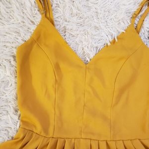 Elegant Mustard Yellow Dress